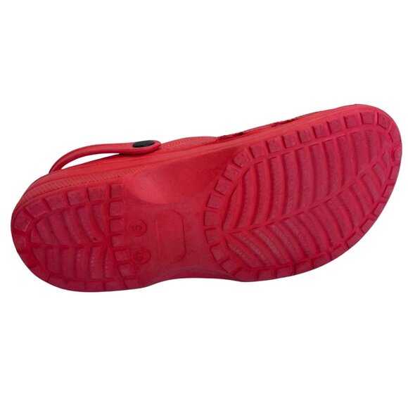 Red Clogs Garden Slip-On Water Beach Shoes Classic Unisex Size 9 Lightweight - Picture 6 of 11